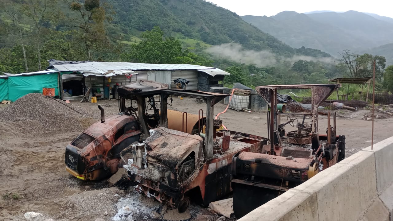 Gobernador rechaza quema de maquinaria en Arboledas