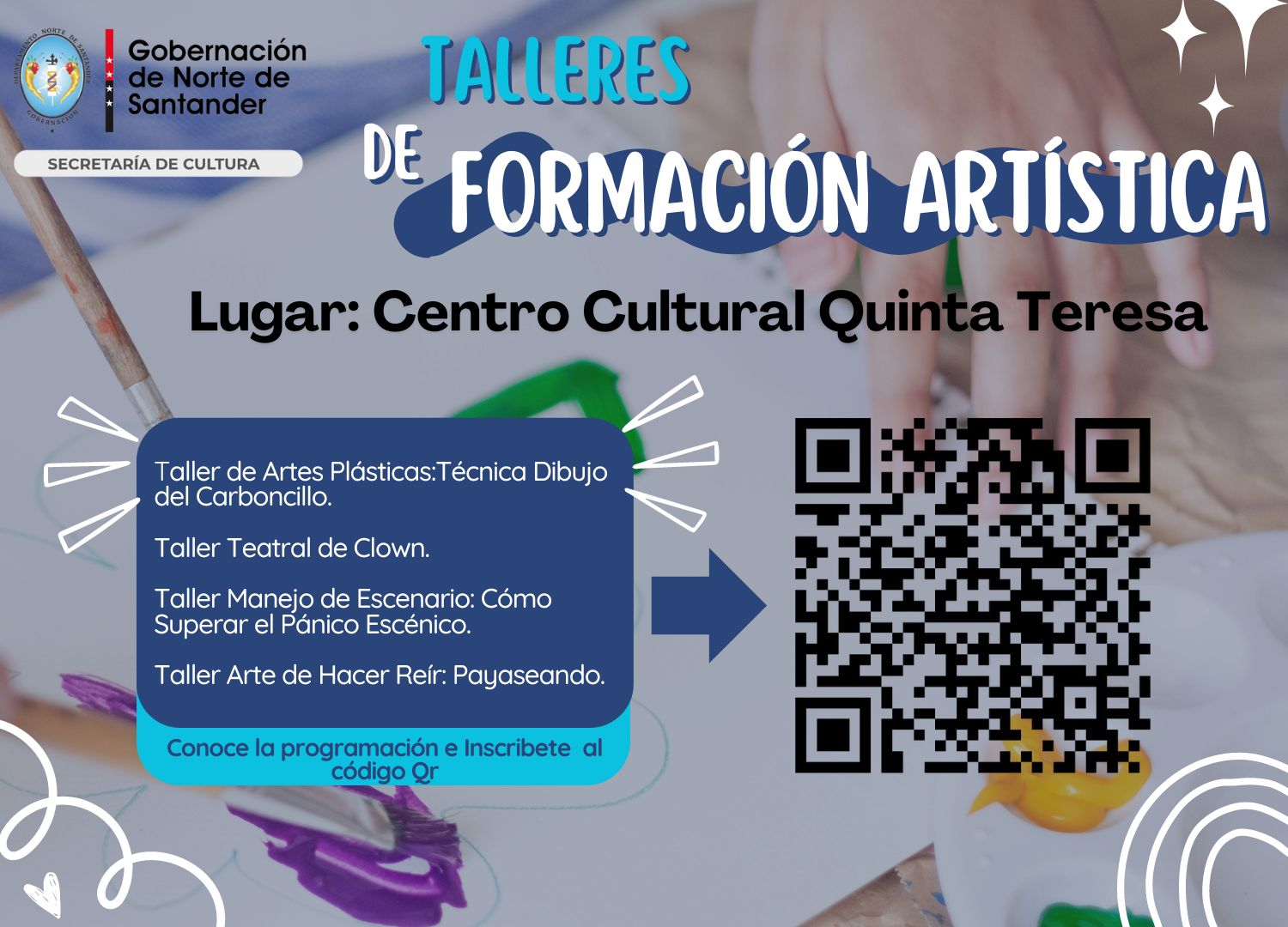 Talleres Libres de Formación Artística en el Centro Cultural Quinta Teresa