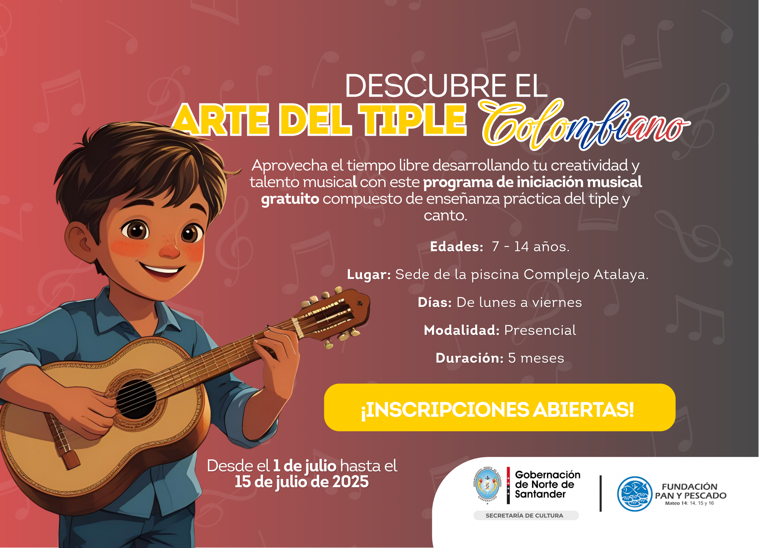 Abierta convocatoria para la Escuela de Música Andina