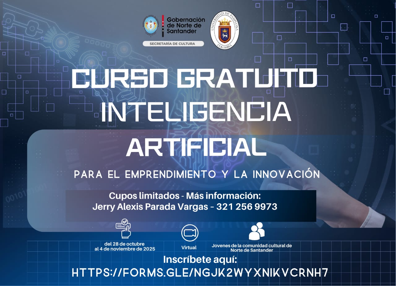 Gobernación lanza curso virtual de Inteligencia Artificial para potenciar el emprendimiento juvenil