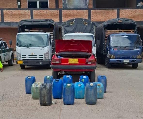 Incautados 81 galones de gasolina de contrabando en el área metropolitana de Cúcuta