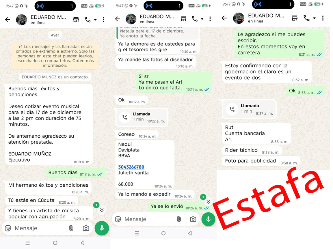 Gobernación alerta sobre presunta modalidad de estafa que usa su nombre para contratar artistas