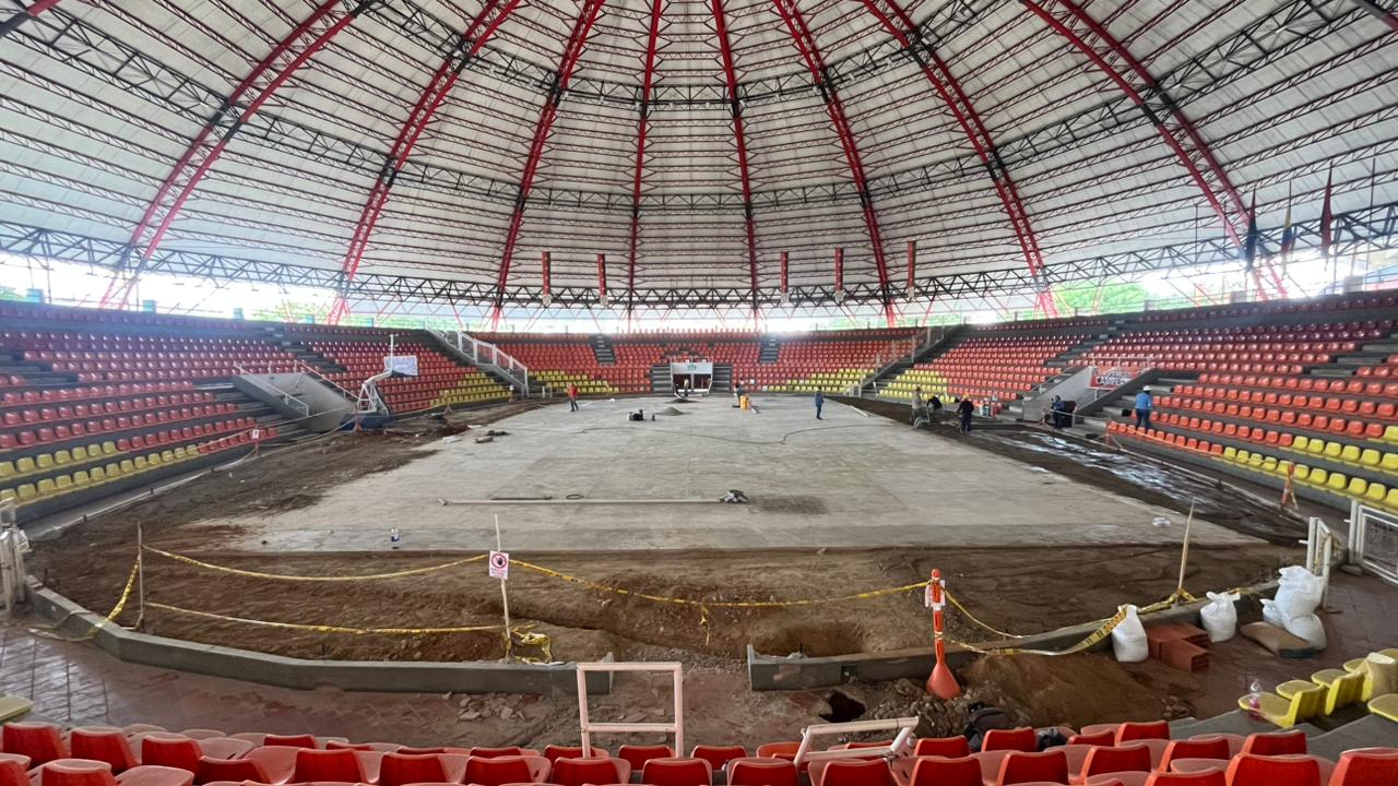 Gobernación avanza en obras de adecuación del Coliseo Toto Hernández