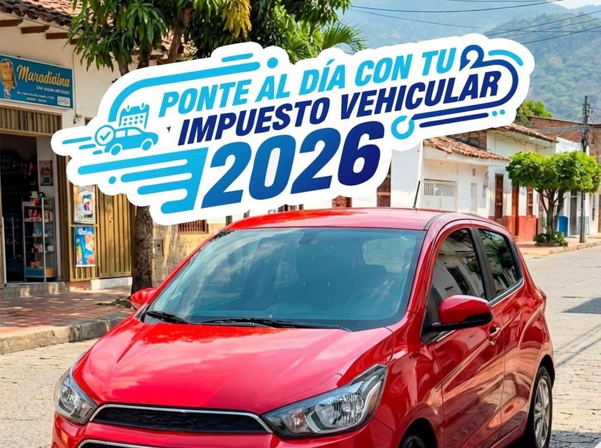 Gobernación anuncia 20% de descuento en el impuesto vehicular 2026