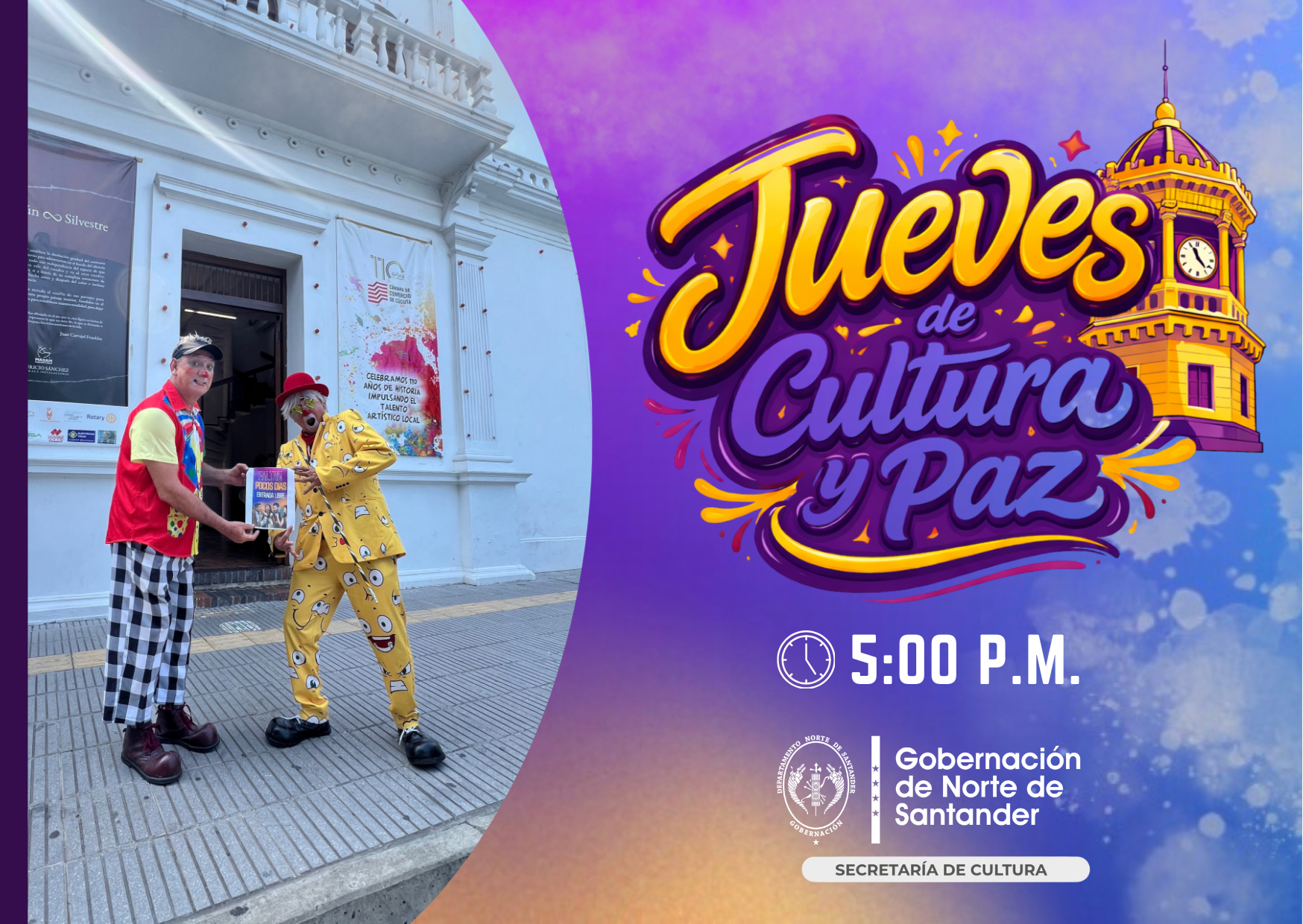Secretaría de Cultura fortalece su agenda con los Jueves de Cultura y Paz 2026