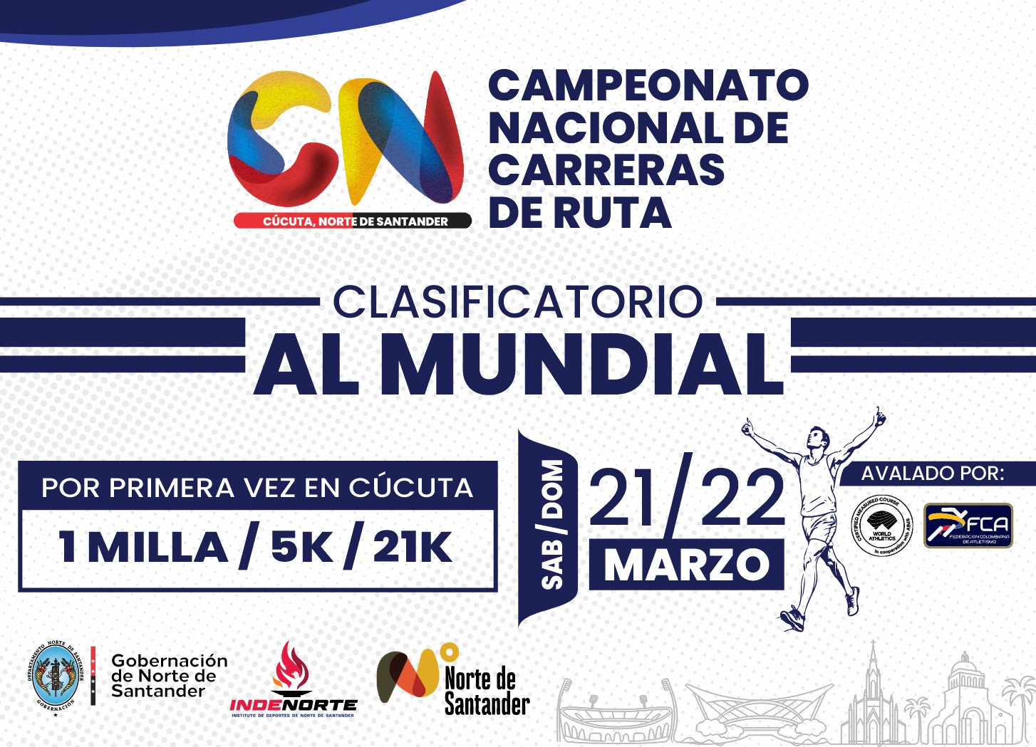 Cúcuta recibe el Campeonato Nacional de Carreras de Ruta