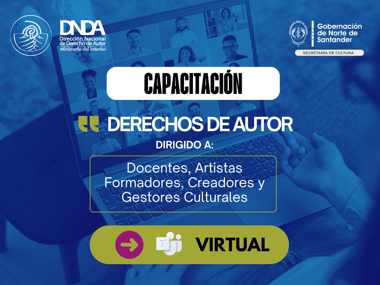 Se fortalece la protección cultural con ciclo virtual sobre derechos de autor