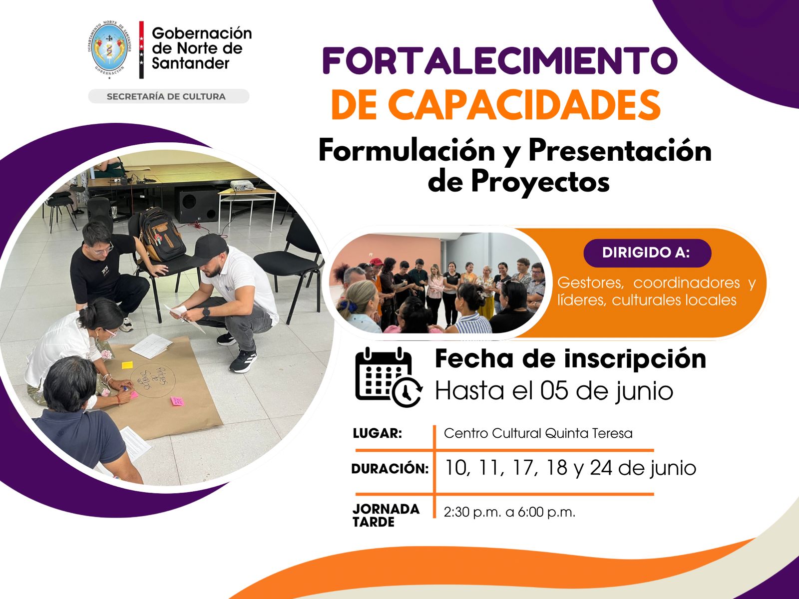 Norte de Santander fortalece capacidades en gestión de proyectos culturales