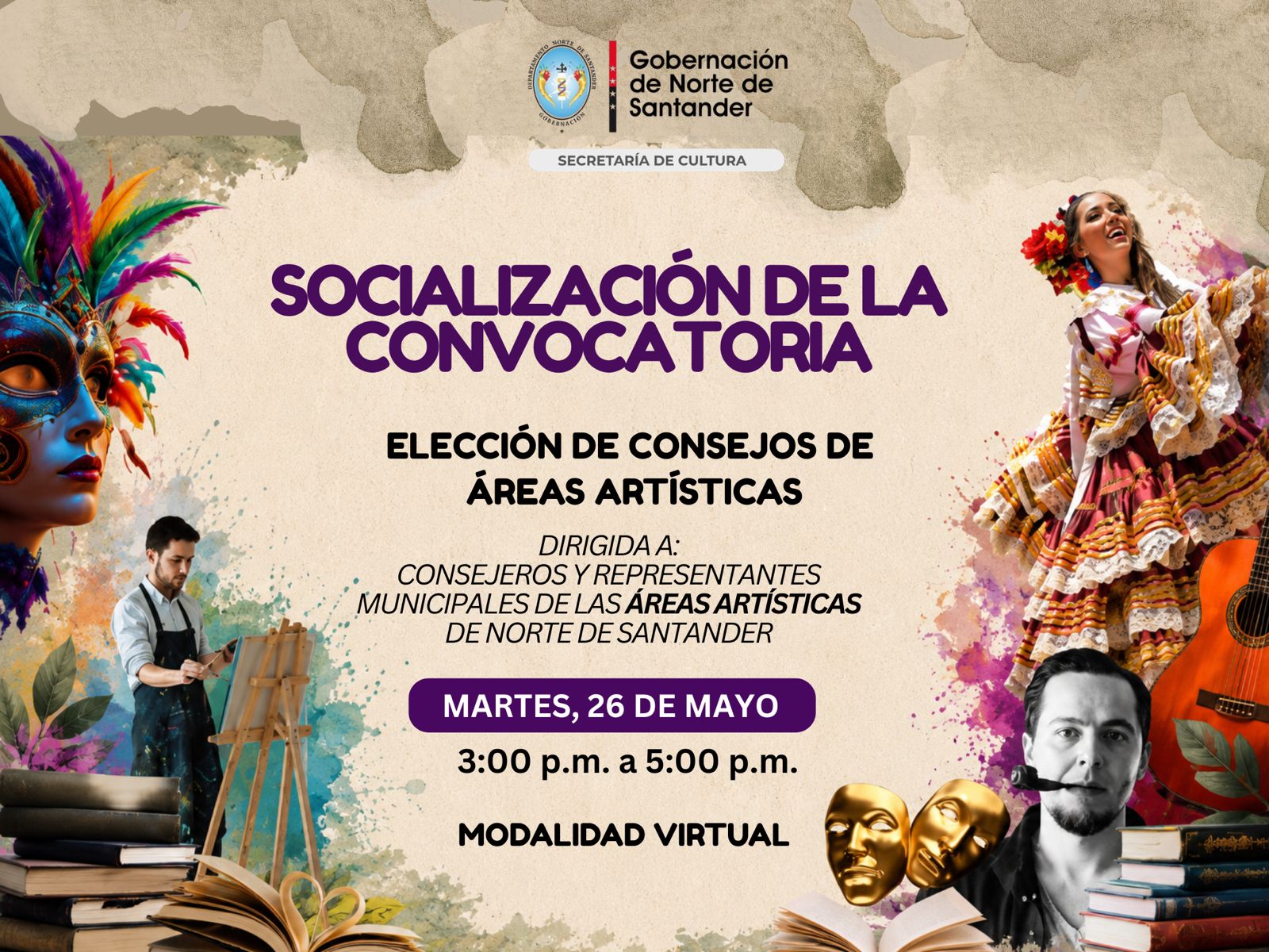 Abierta convocatoria para elegir representantes artísticos en Norte de Santander