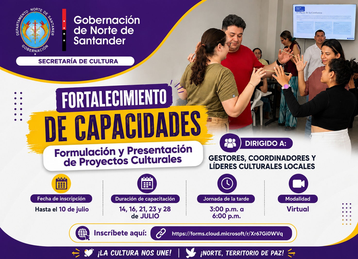 Abierta convocatoria para fortalecer la formulación de proyectos culturales en Norte de Santander