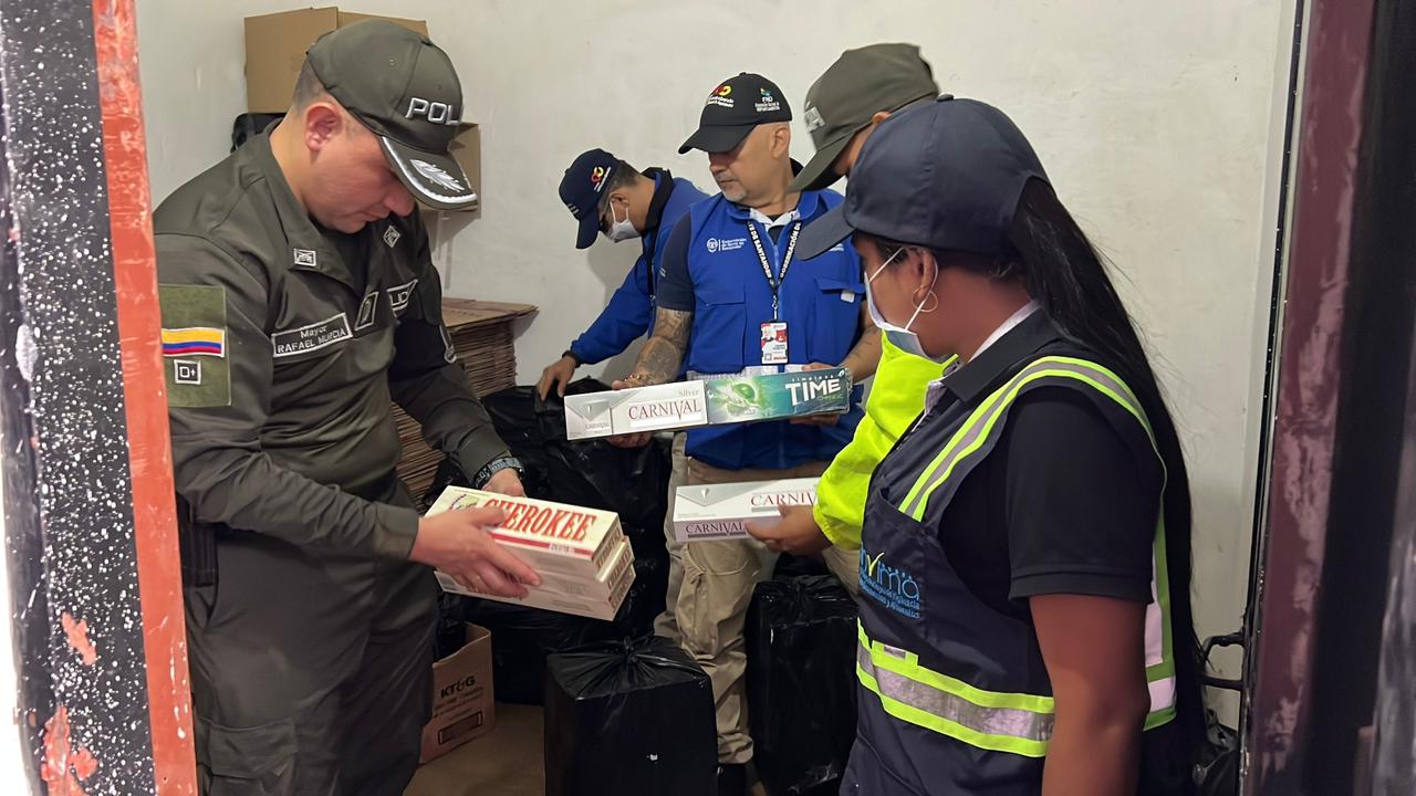 Golpe al contrabando de cigarrillos en Villa del Rosario
