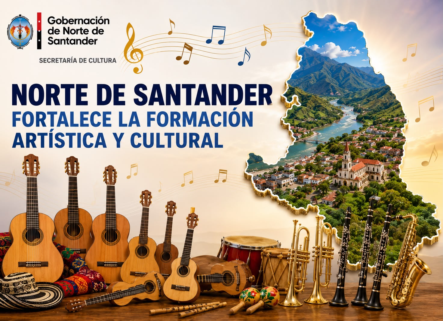 Diez municipios de Norte de Santander reciben dotación para fortalecer la formación artística