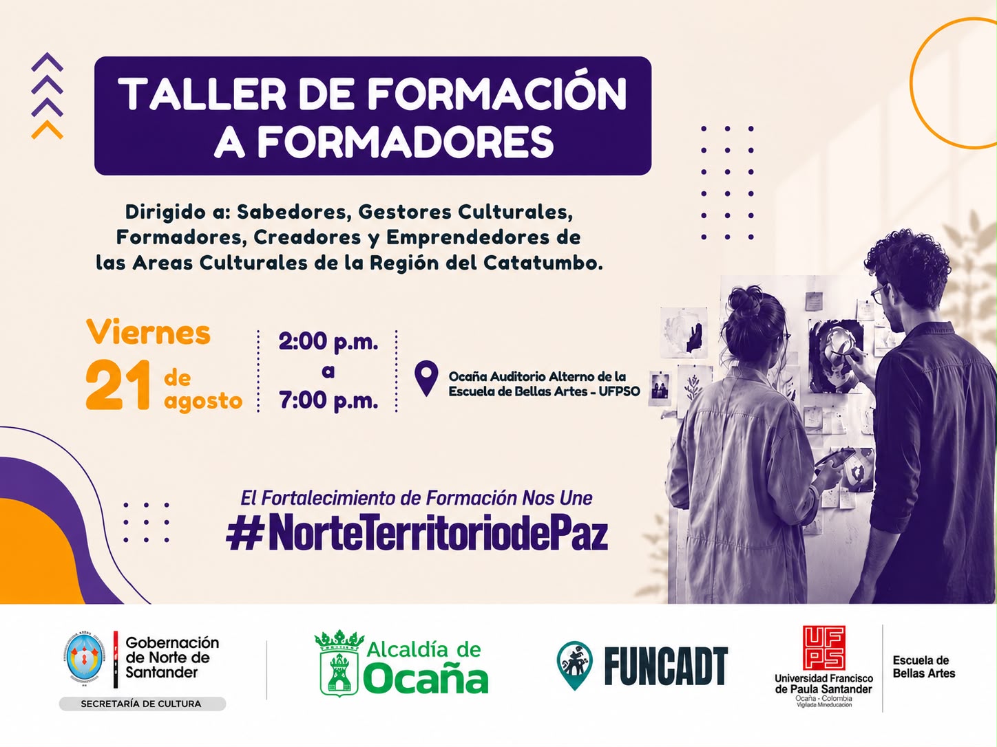 Catatumbo fortalece procesos de formación artística y cultural con taller para formadores