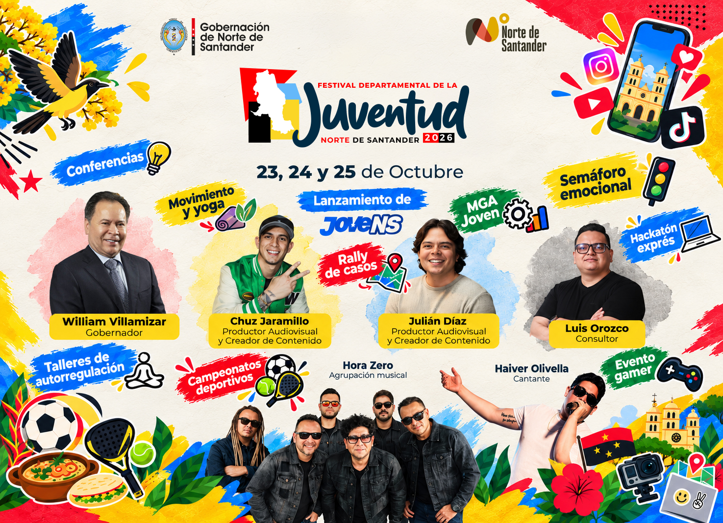 Todo listo para el lanzamiento de JOVENS en el Festival Departamental de la Juventud