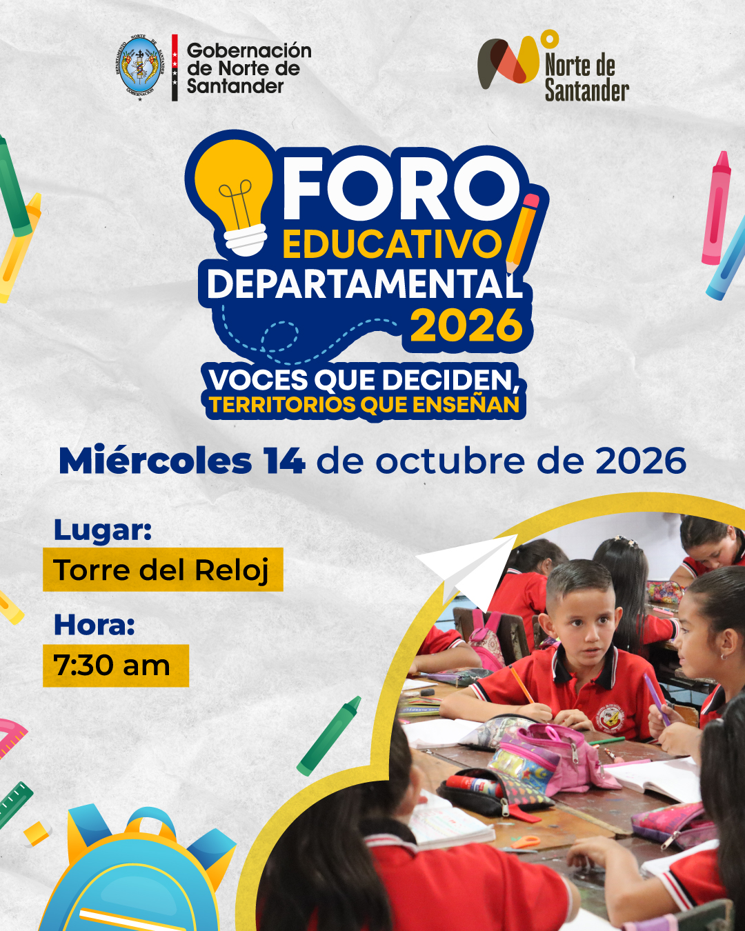 Se aproxima el Foro Educativo de Norte de Santander 2026